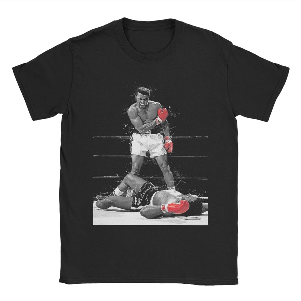 Muhammad Ali Baumwoll-T-Shirt Für Unisex Sommer Ästhetische T-Shirts O-Ausschnitt Freizeit-T-Shirt Oversized Dropshipping Oberteile