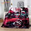 Cartoon H-Helluva Boss Blitzo H-Hazbin Hotel Soft Flannel Blanket for Bed Bedroom Sofa Picnic,Throw Blanket for Outdoors Leisure