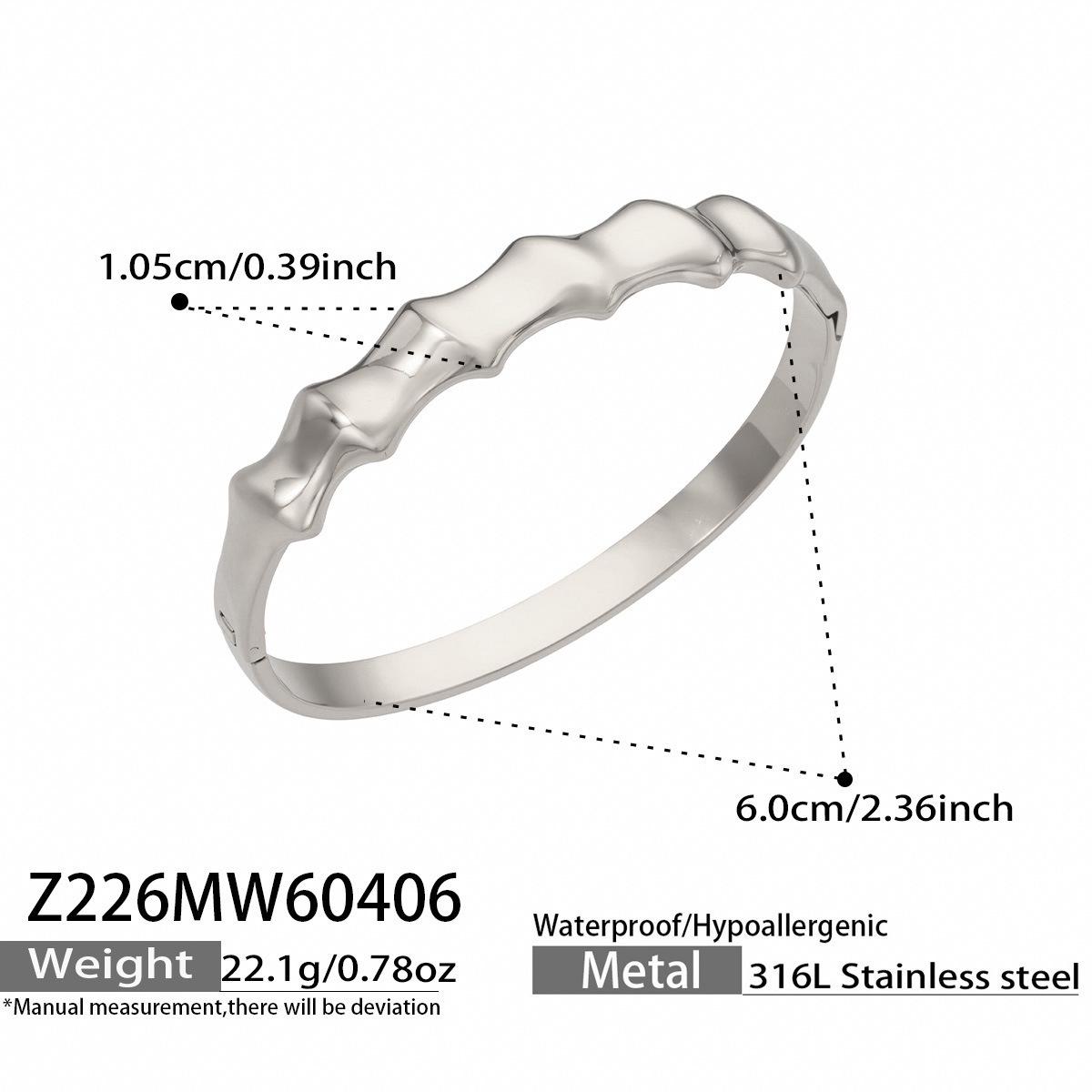 18K Gold-Plated Women s Bracelet: 316L Stainless Steel, 8-Shaped Curve, Smooth Buckle