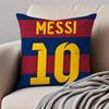 Soccer Athlete LM 10 LLionel MMessi Cushion Cover Pillowcase Antidustmite Invisible Zipper Short Plush Sofa Cushion