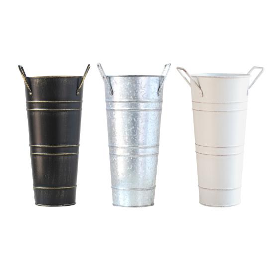 Decorative Umbrella Stand Retro Style Iron Art Flower Bucket Multipurpose Indoor Umbrellas Canes Organizer Entryway Organizer