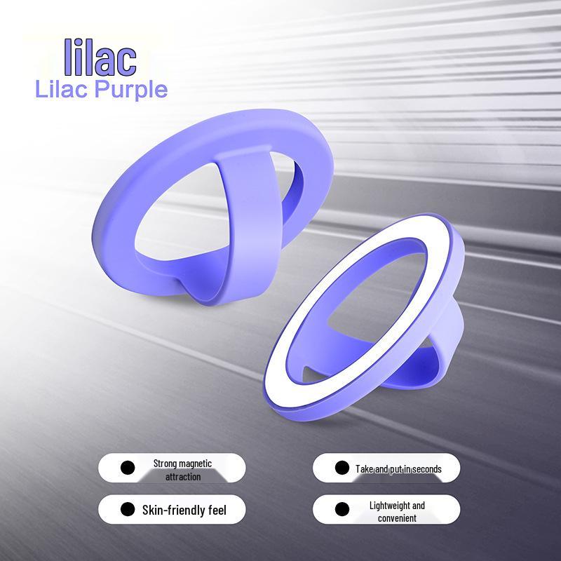 Magnetic Silicone Finger Ring Holder for iOS & Android - Universal Back Sticker Buckle