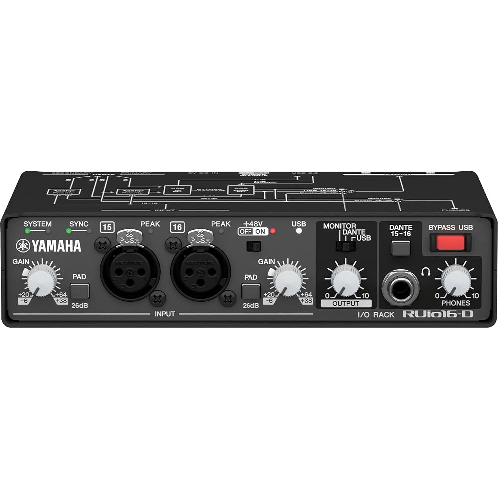Yamaha YAMAHA I/O rack Dante compatible audio interface RUIO16-D