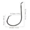 100Pcs 8/0# High Carbon Steel Sharp Fish Hooks with Barb Lure Bait Fishing Tackle