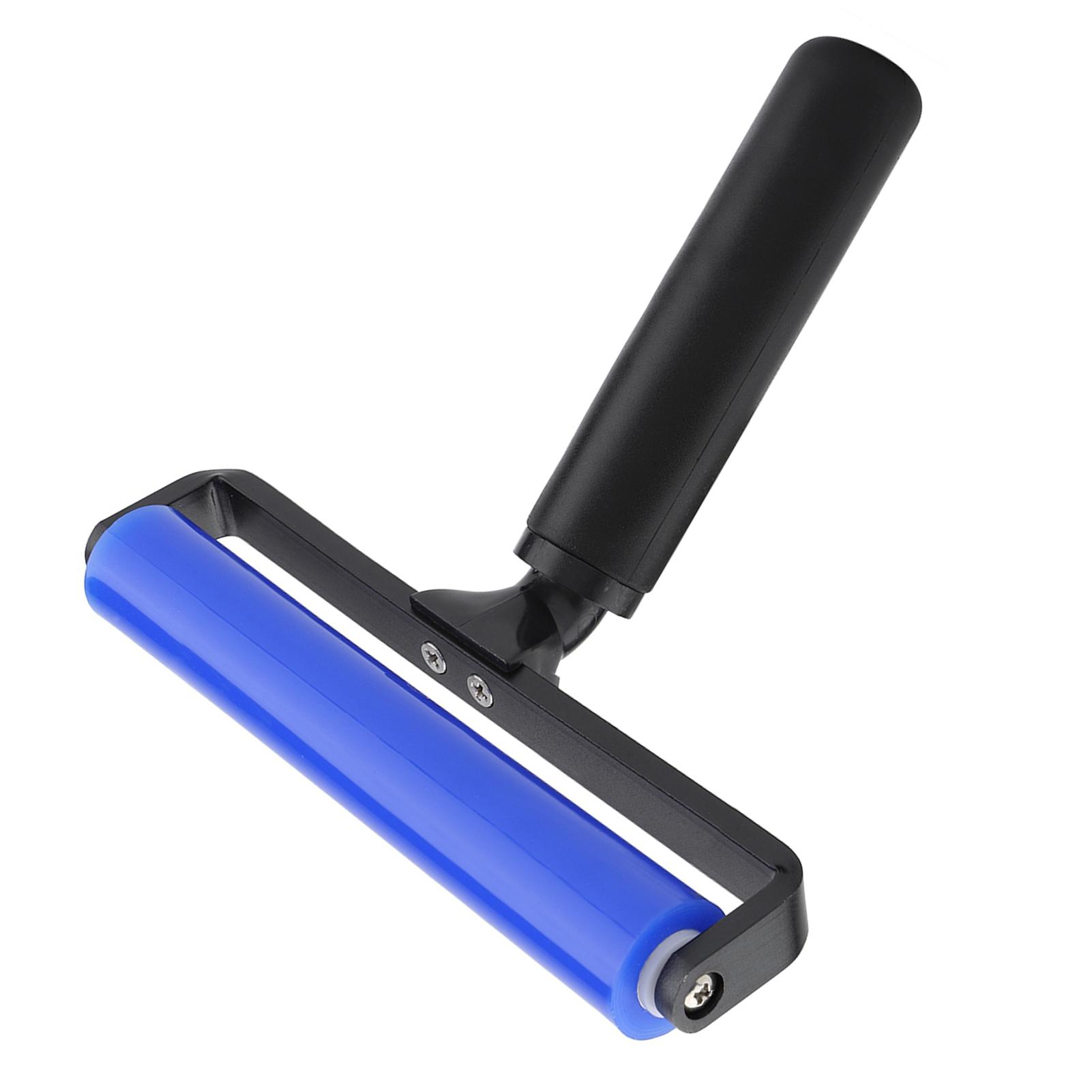 Odstraňovač prachu Valčekový čistič Nástroj Silikónový valček Valček na fóliu na obrazovku pre domácnosť 8 Inch black