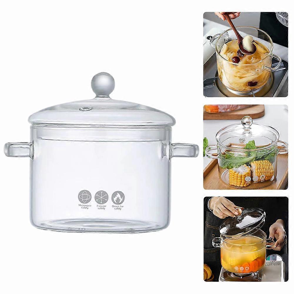 Glass Pot Health Pot High Boron Heat-resistant Thick Glass Stew Pot