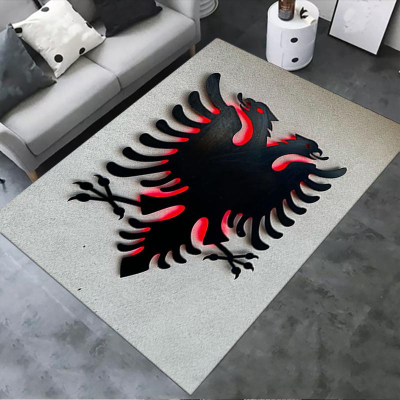 

2025 New Republic of Albania Carpet Rug for Living Room Bedroom Home Sofa Decoration,Kids play Non-slip Floor Mat79 40x60cm( 15x23in )