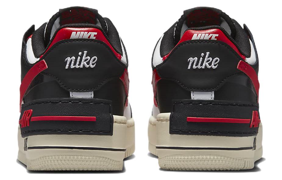 Nike Air Force 1 Low Shadow Summit White University Red Black Women's DR7883-102