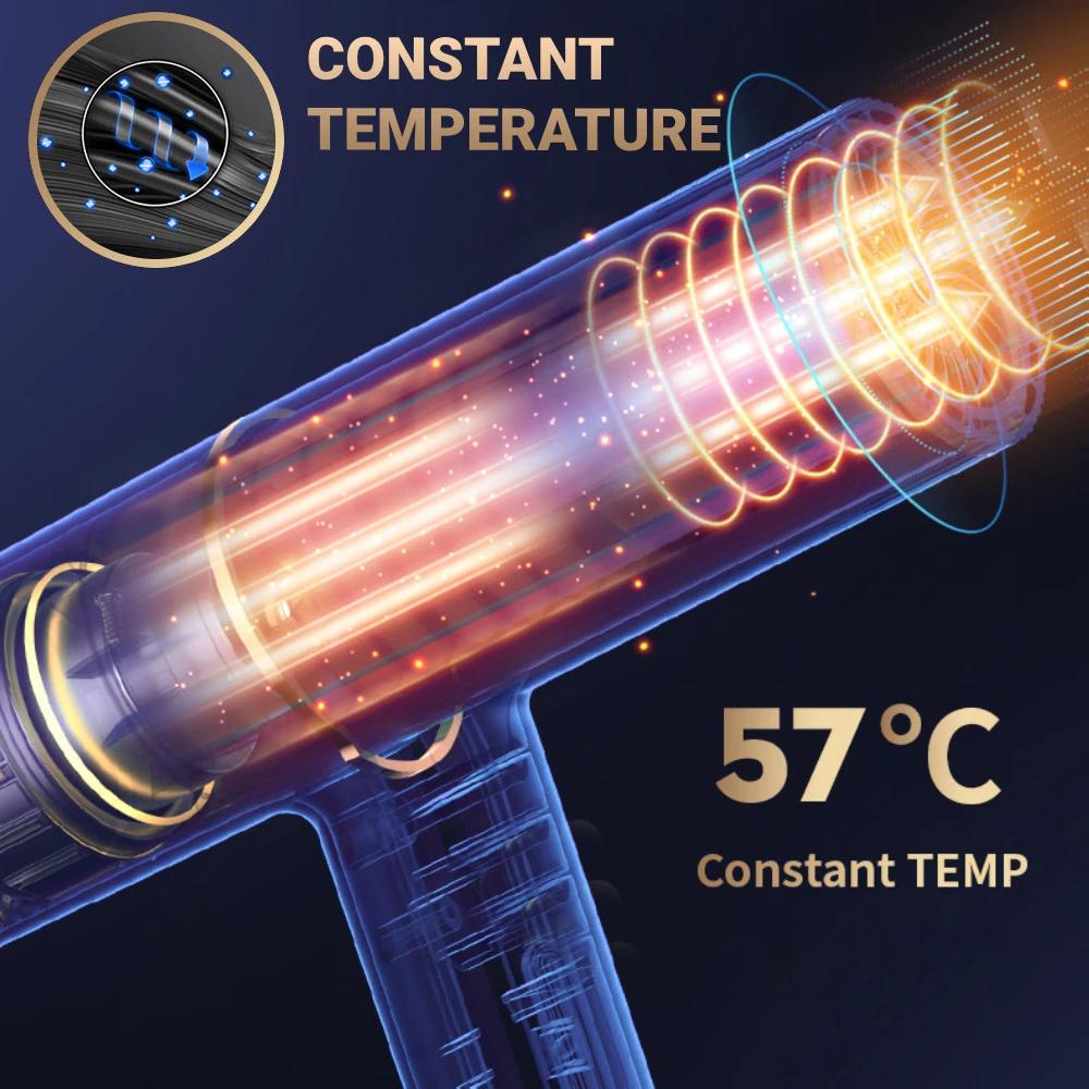 Nouveau Sèche-cheveux Professionnel Sèche-cheveux Ionique Négatif Sèche-cheveux à Turbine Électrique Haute Vitesse Température Constante Séchage Rapide Cheveux