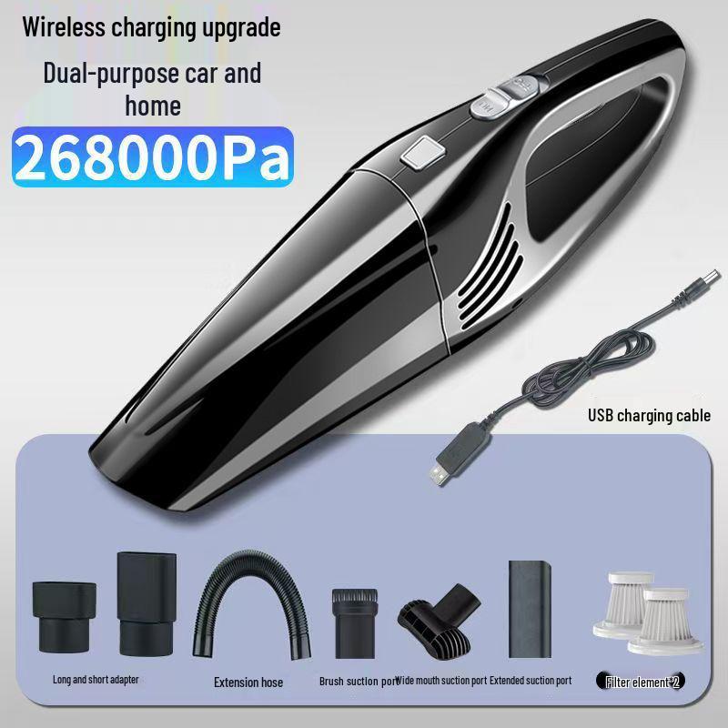 High-Power Portable Wireless Car Vacuum Cleaner for Home and Sedan