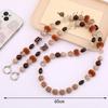 Colorful Acrylic Diagonal Doll Strap Cross Chain Handmade Beaded Bag Decoration Mobile Phone Case Pendant Jewelry