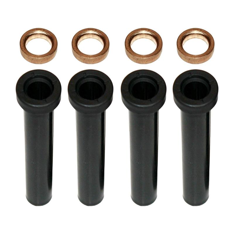 4 Pieces Front A-Arm Long Bushings w/ Spacers Washers for Sportsman 500