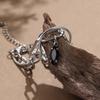 Simple Stacked Snake Chain Bracelet Links Bracelet Cross Charm Pendant Adjustable Jewelry