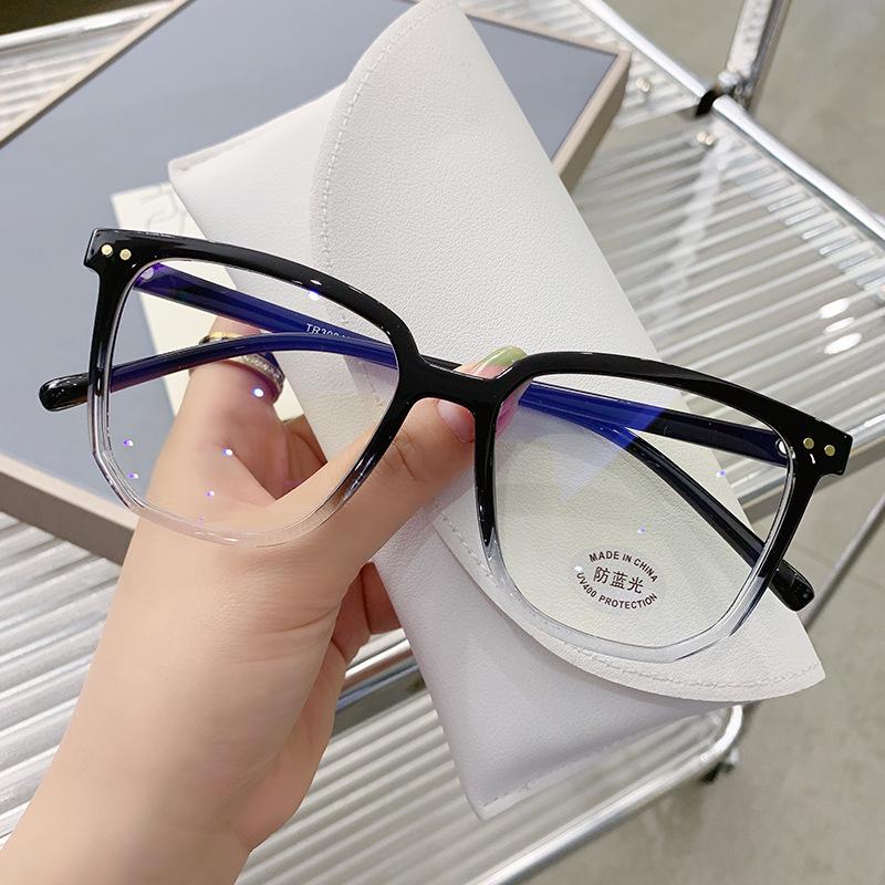 New Vintage Transparent Computer Square Reading Glasses Frame Anti Blue Light Optical Eyewear  Women'S Presbyopic Glasses
