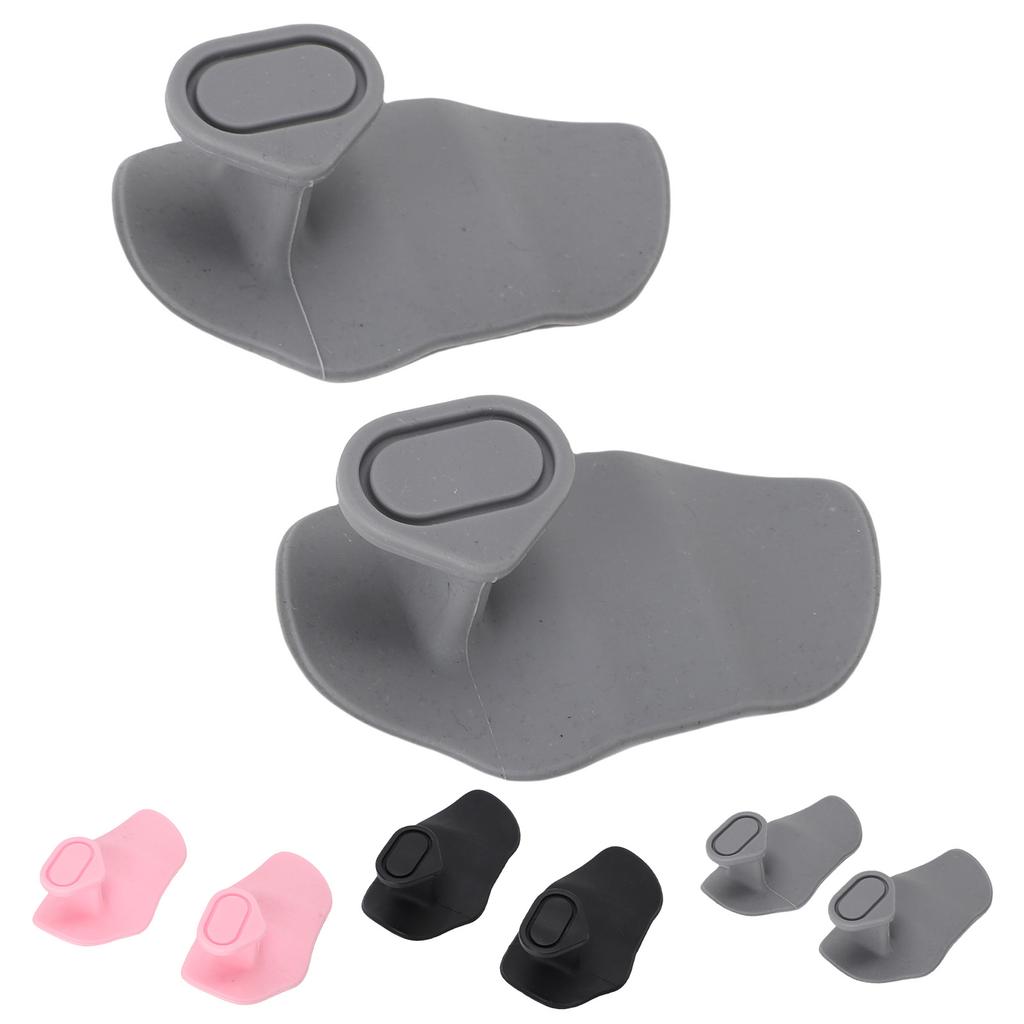 2PCS Fingerless Gym Grips Breathable Ergonomic Antislip Silicone Weight Lifting Grips for Workout Ex