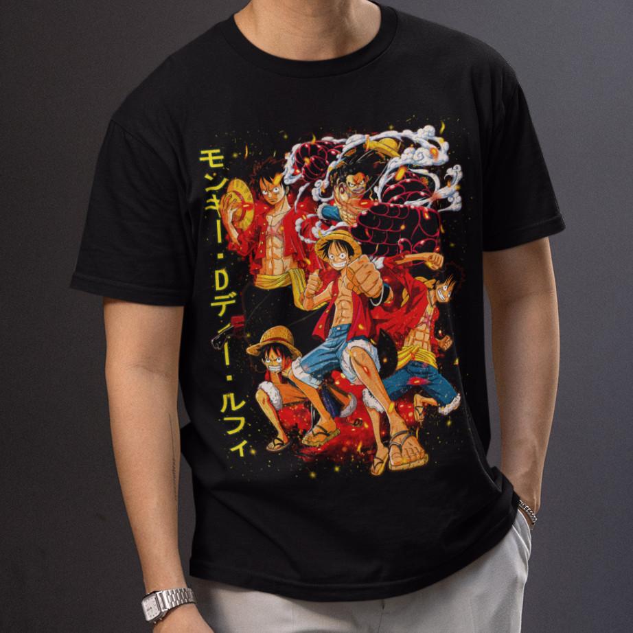 Camiseta One Piece imagen de Luffy Camiseta Anime Manga Gear 5 Regalo