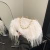 Fringed Pearl Chain Fairy Style Crossbody Bag