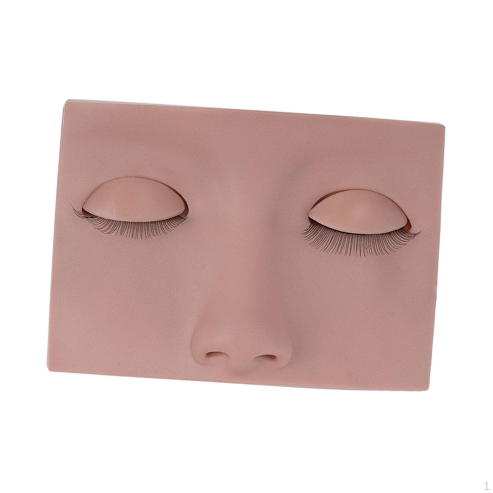 

Голова манекена для ресниц Портативная учебная макияжная терапия для век Умывание лица B