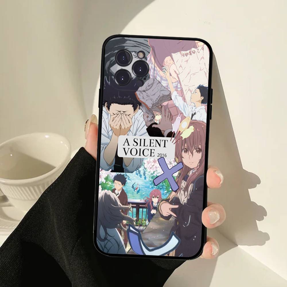 Anime A Silent Voice Phone Case For IPhone 16 15 14 13 12 11 17 Pro Max Simplicity Back TPU Soft Case