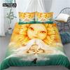 Home Living Luxury 3D Golden Sun Print 2/3Pcs Comfortable Duvet Cover PillowCase Bedding Sets Queen and King EU/US/AU Size