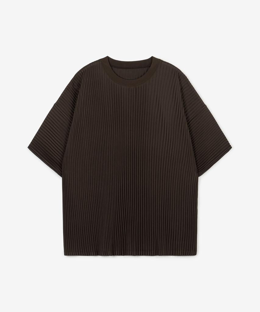 Tienjiti Yoyogi Pleats Tee (Brown) Tnts6E213W2