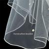 Mesh Bridal Veil Two Layer Bow Veils Simple Wedding Veils  Women/Girls