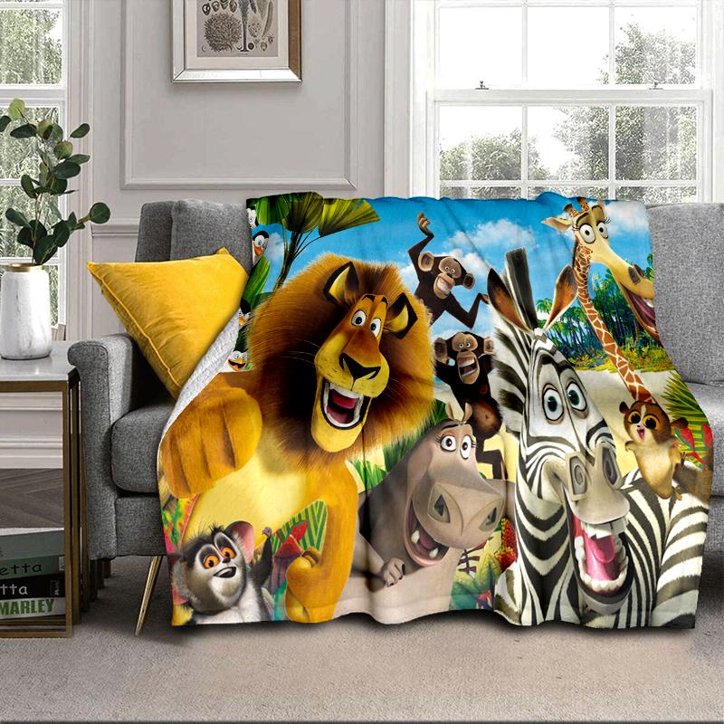 Coperta avventura pinguini Coperta in flanella per letto, divano, Campeggio, Escursionismo, Essenziali per picnic, regalo per la famiglia Regali per fan