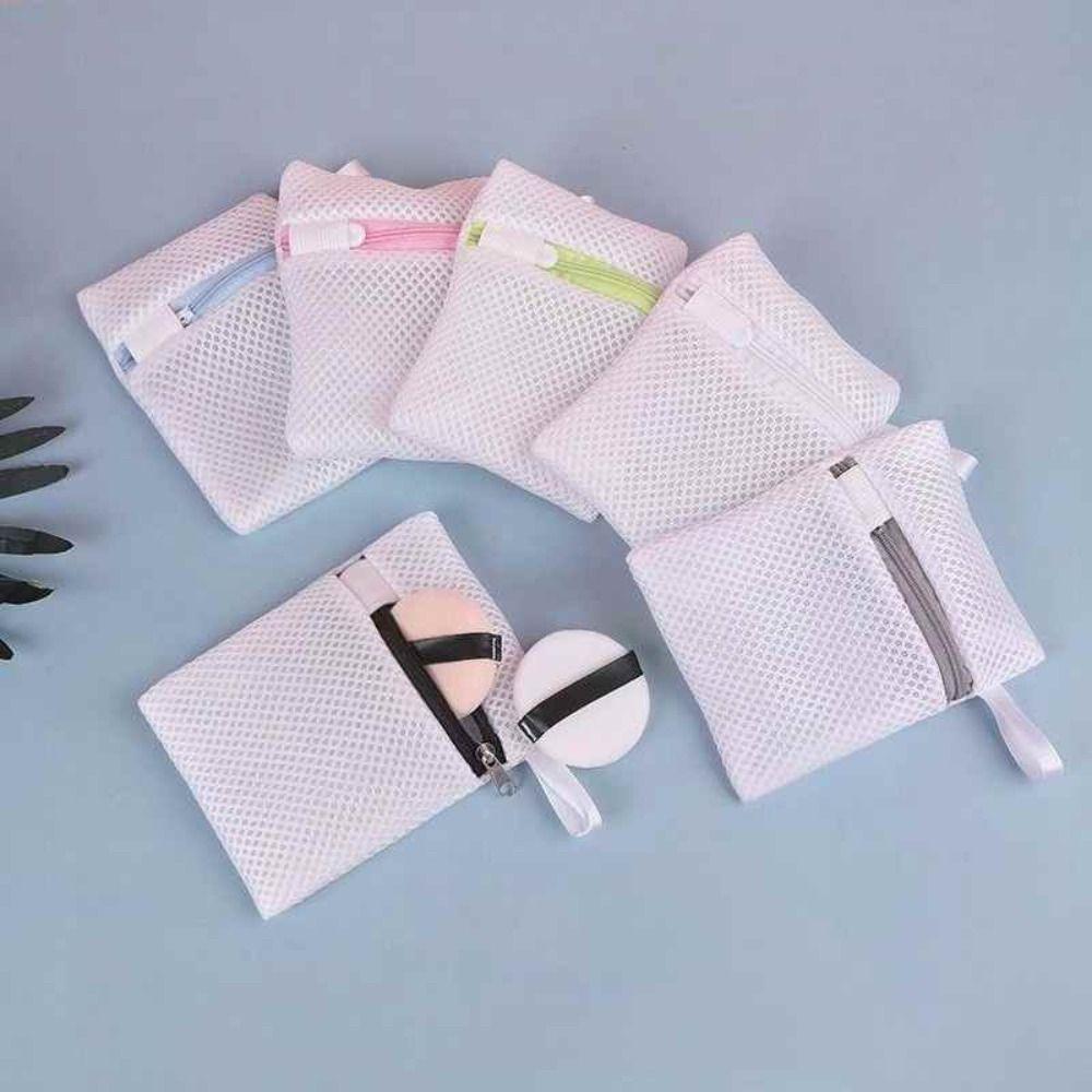 1Pc Bath Foaming Mesh Laundry Bag Square Clothing Storage Bag Washing Machine Clean Bags Bathroom