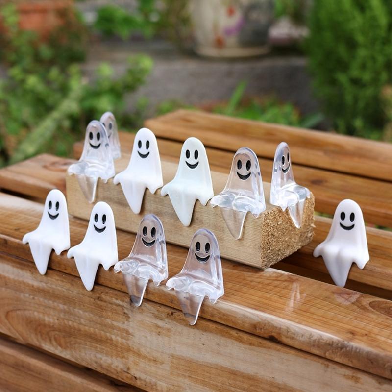 20PCS Halloween Decorative Specter Ornament For Themed Parties Plastic Crafting Easy Setups Tabletop Accent