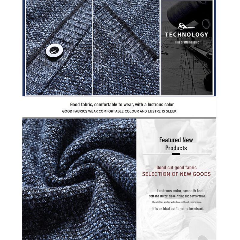 Pierre Cardin Men's V-Neck Knitted Cardigan