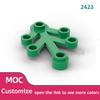 200pcs Plants Leaves Building Blocks House Garden Foliage Accessories DIY Construction Assembles Bricks 2417 2423 Compatible Leg