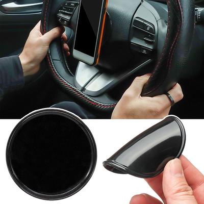 1 Peça Base de Disco com Ventosa para Para-brisa de Painel de Carro Preto Almofada Adesiva de Silicone PU Sucker Acessórios Suporte de Telefone