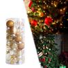 24 Christmas Ornaments for Tree Decoration, Clear Hanging Balls Festive Use
