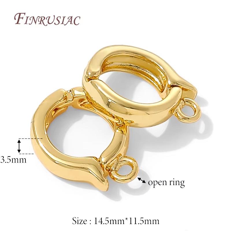 

18K Gold Plated Bale Pendant Holder For Needlework,Jewelry Bails Clasps Connectors,Necklace Charms Bails DIY Accessories 2 pieces