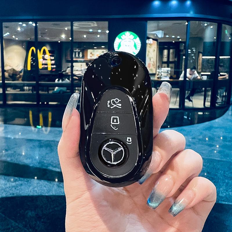 RPO5   Car Zinc Alloy Key Case Bag Metal Key Shell For Mercedes-Benz AMG C-Class S-Class GLC EQE EQS W223 X254 V297 V295 W206 S206 X206