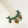 STEPHEN DWECK Green turquoise with charm Bracelet Green/GoldUsed