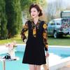 Spring Fashion Long-Sleeved T-shirt for Middle-aged and Elderly Women