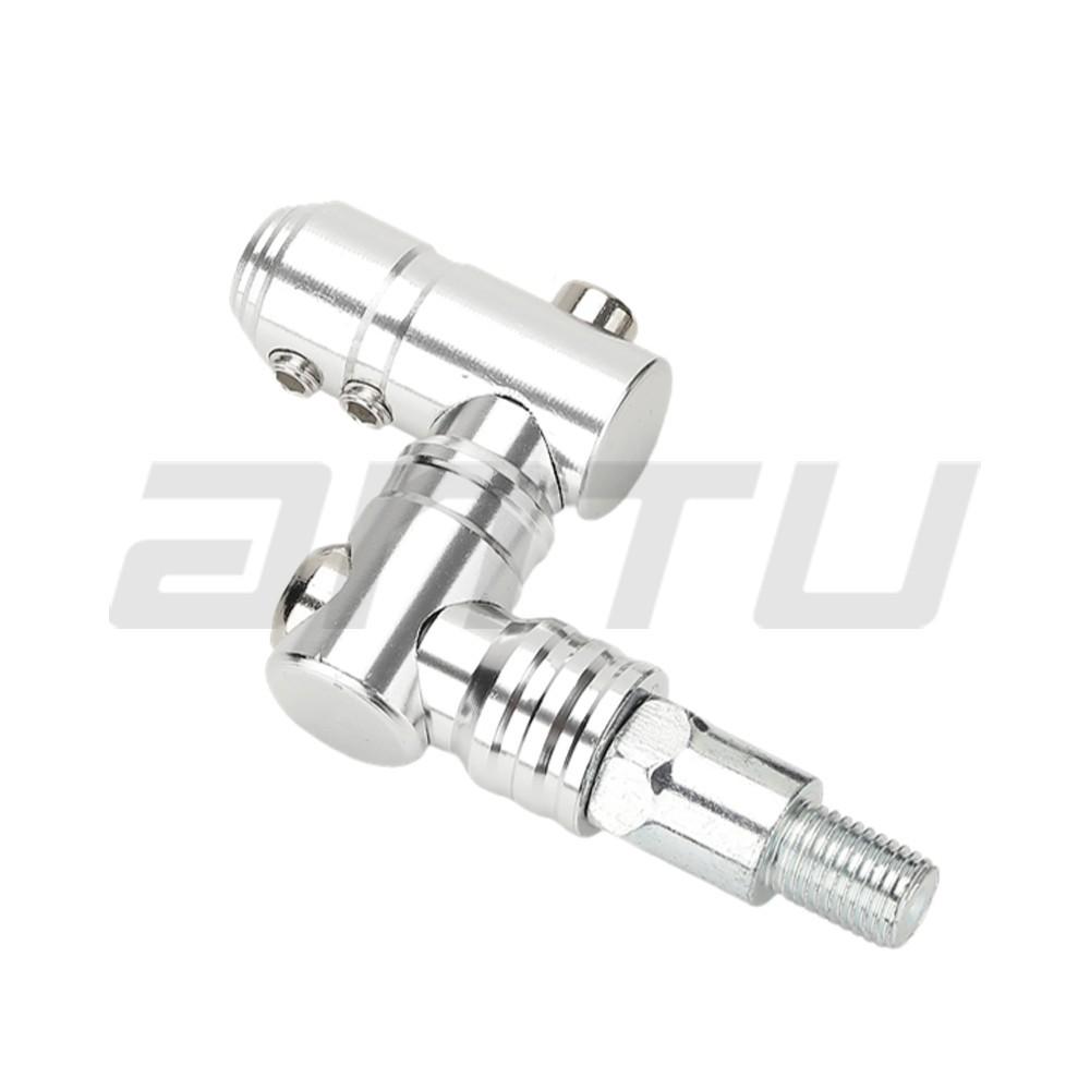 

Motorcycle Modification Accessories Rearview Mirror Code Screw Fixed Aluminum Alloy Extended срібний