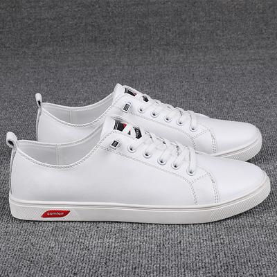 Fashion Genuine Leather Shoes For Men Casual Comfortable Shoe Man Lace-Up Outdoor Flat Shoes Classic White Sneakers Male Loafers