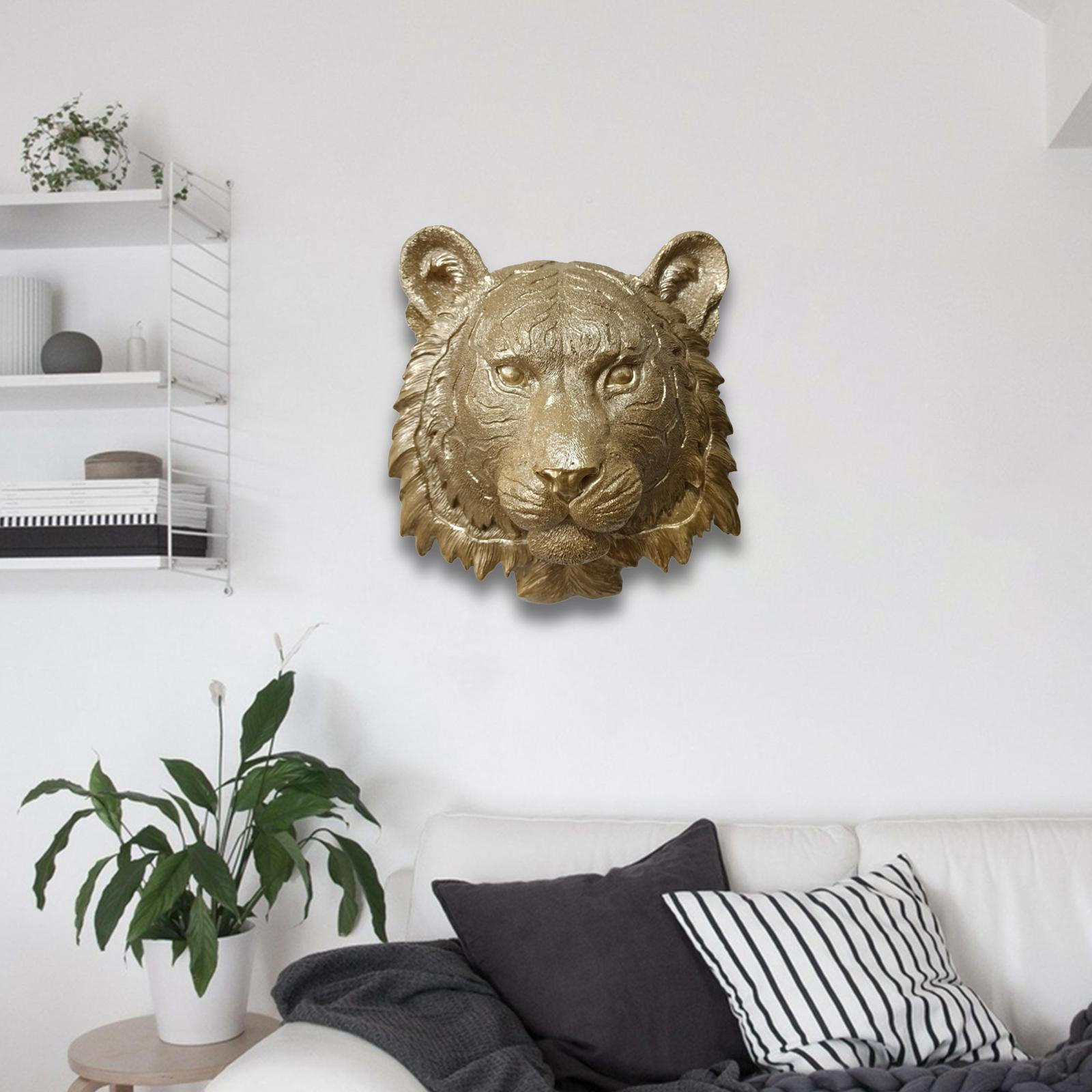 

Элегантное настенное искусство из полирезины с животными для домашнего декора Tiger