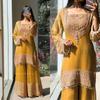 Women Bollywood Fendy Silk Salwar Suit Palazzo Set Indian Designer Fancy Salwar Kameez