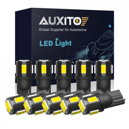10X LED T10 AUXITO Interior, 2/6/14/24SMD Parker Light Plate Globes Number Light
