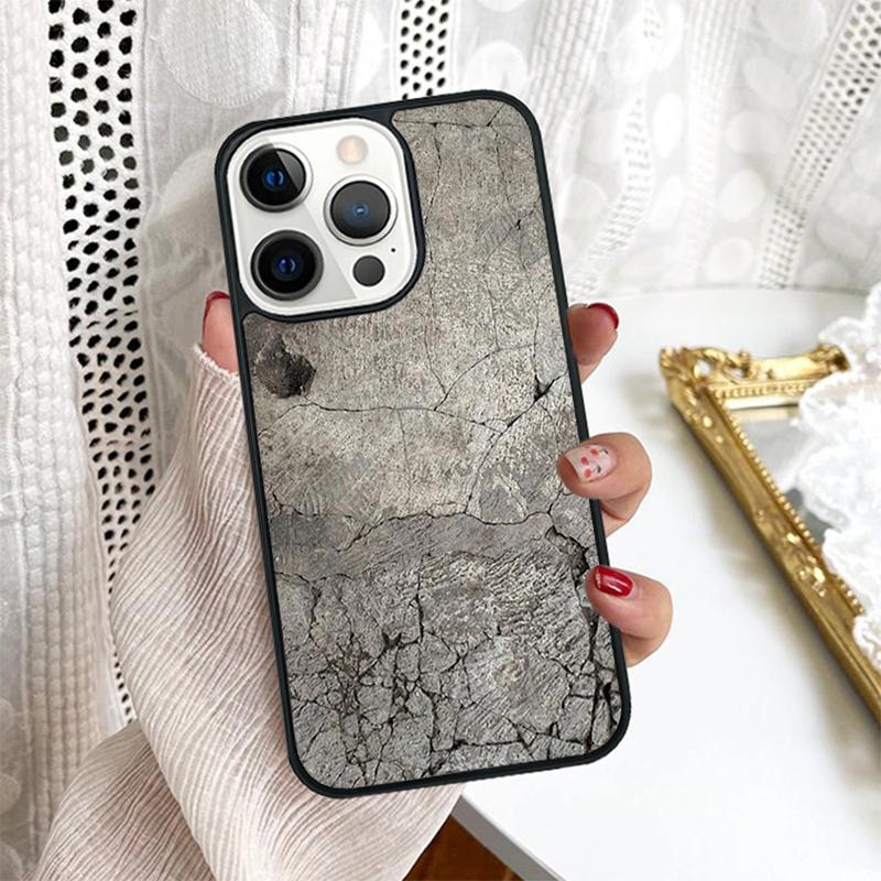 

Concrete cracked stone Texture phone Case Cover For iPhone 17 Air 16 15 14 Plus for apple 16 11 12 13 Pro Max coque iPhone 13