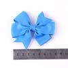 8x8cm 1PC Solid Color Grosgrain Ribbon Bows Clips Hairpin Girl's Hair Bowties Boutique Hair Clip Headwear Kids Hair Accessories