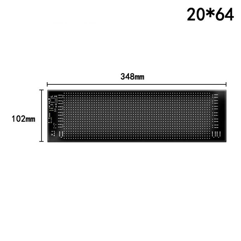 Demon Eyes Car Soft Screen LED Pixel Panel Light DIY Programmable Flexible Decoraive Light For Car Truck Board Windshield