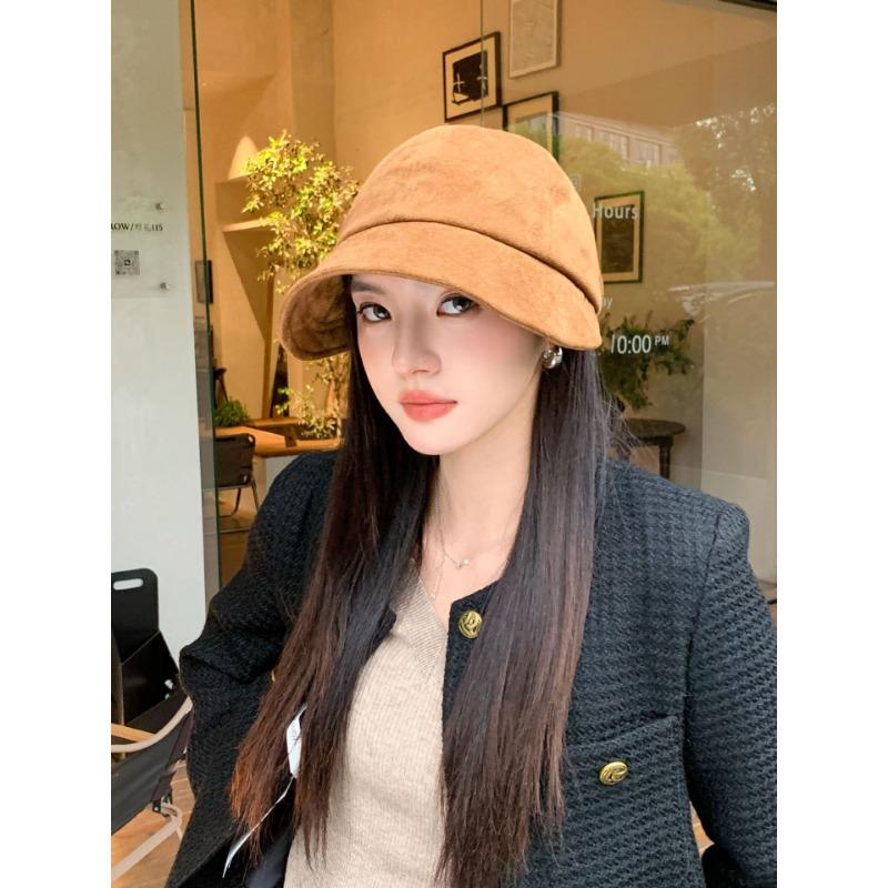 Women S Korean Style Winter Autumn Octagonal Hat Bow Decor Warm Sun Protection Cap