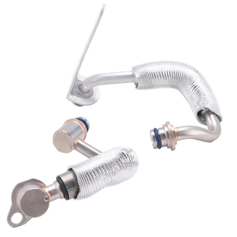 L10A For BMW X3 X4 X5 N20 N26 F25 Compatible 1 Pair 11538853292 11538853293 Car Turbocharger Coolant Lines Hose Pipe