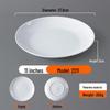 Vysoce odolný bílý melaminový kulatý talíř
