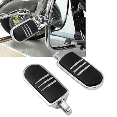 1 Par Chrome Motorcykel Fotpinnar Motorcykel Fotstöd för Harley Davidson Road King Street