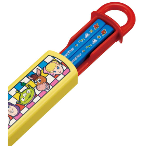 Skater Children's Chopsticks Chopstick Box Set 16.5cm Children's Lunch Box Antibacterial Treatment Boys Girls Easy To Open Sliding Type Made In Japan